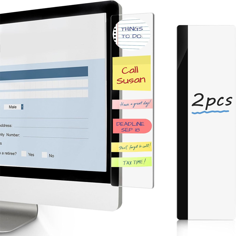 Home Office Work - 2 panneaux de notes pour moniteur