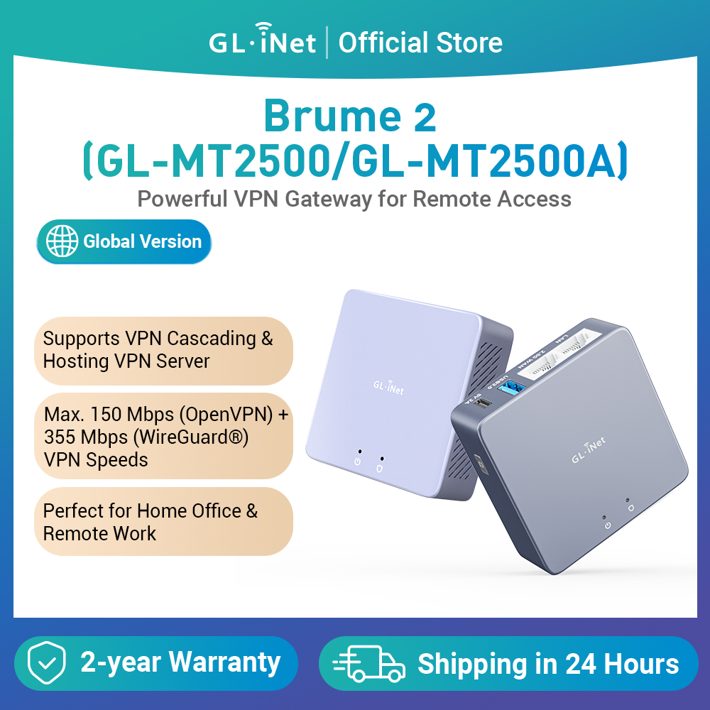 Home Office Work - GL-iNET (Brporcelain 2) GL-MT2500/MT2500A Mini passerelle