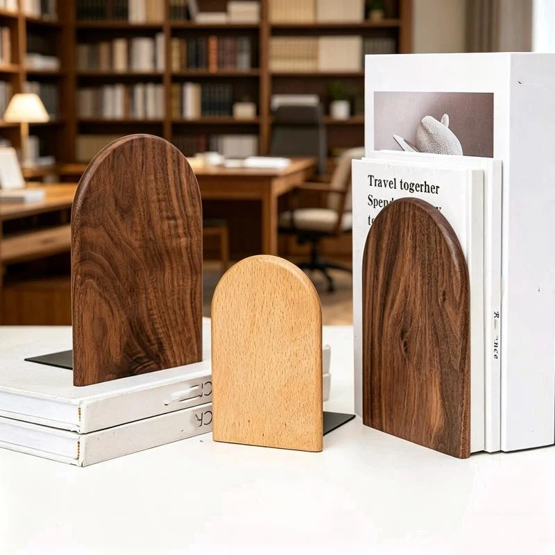 Home Office With Bookshelves - Nouvelle Offre : Serre-livres en Bois