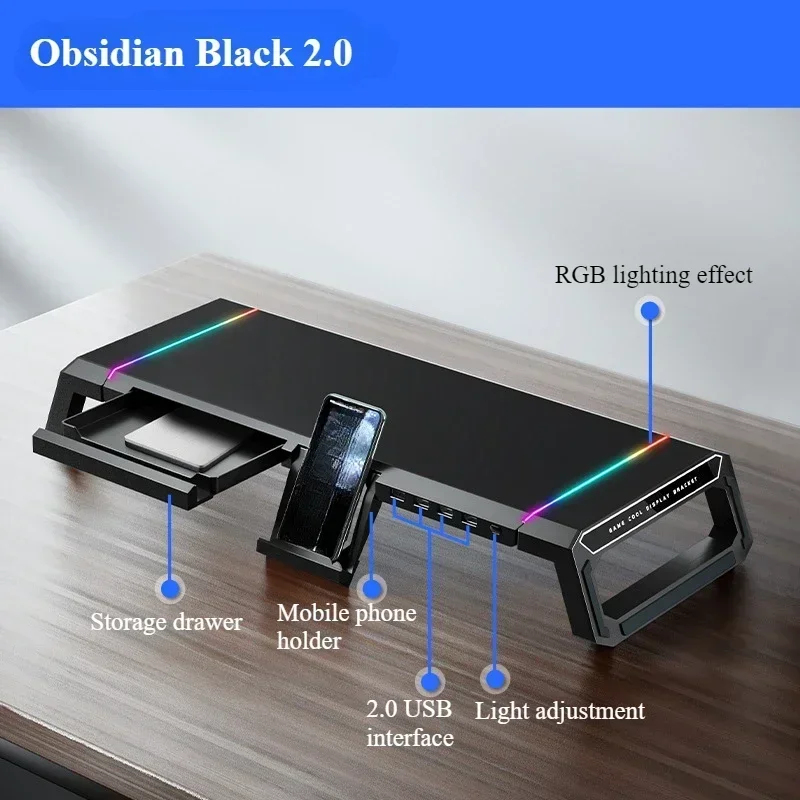 Monitor Riser Stand - Support d'écran pliable Kurebingzun T1 avec