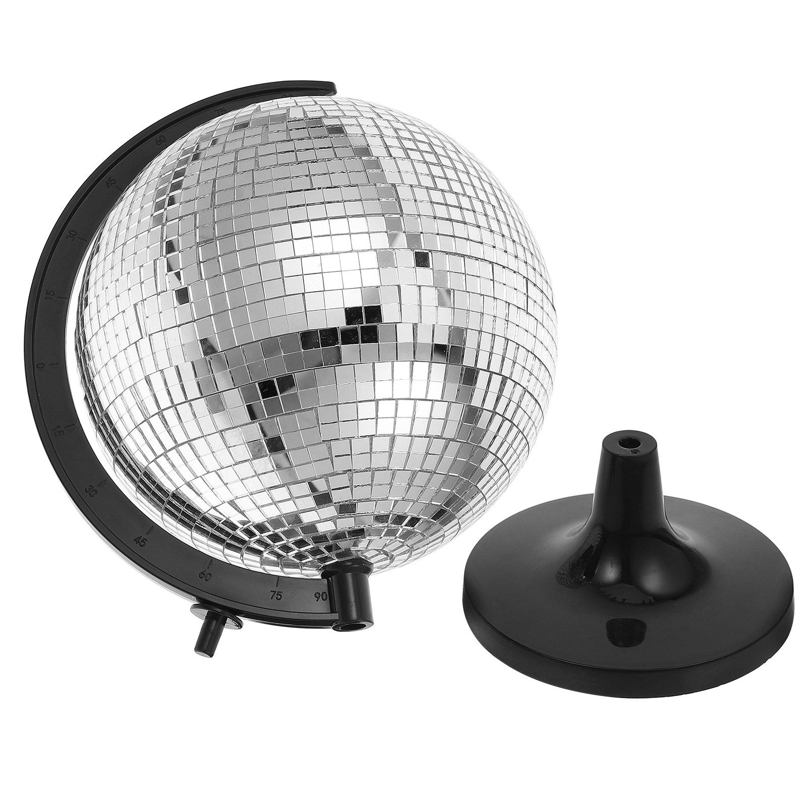 Home Office With Bookshelves - Globe disco fantaisie décoratif à effet