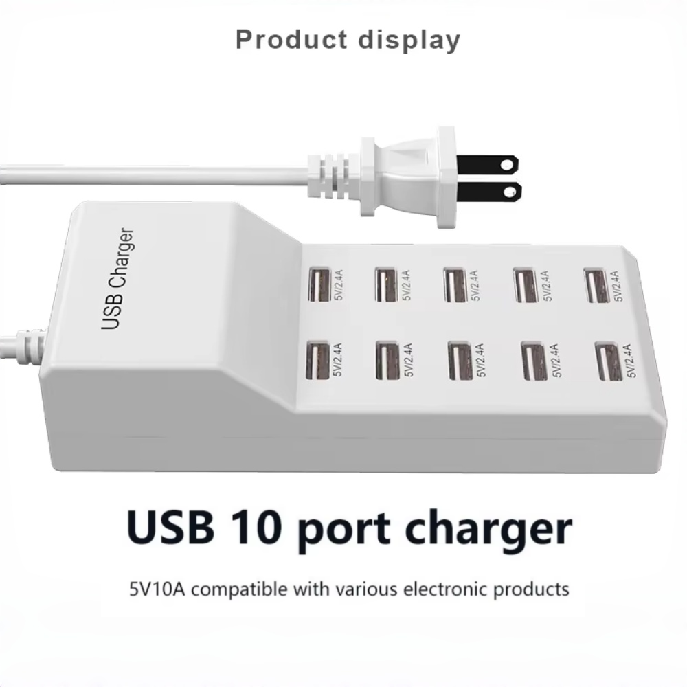 Home Office Of Uk - Chargeur rapide Hub USB 10 Ports,