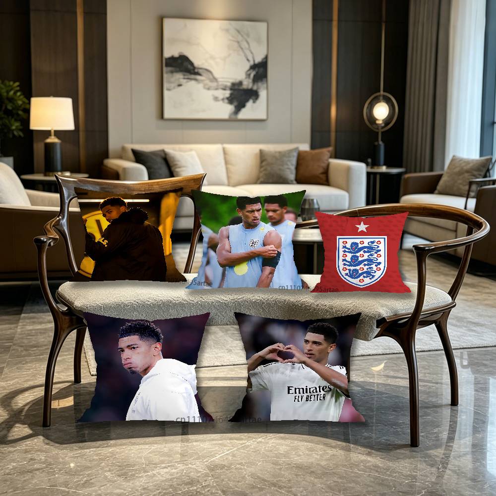 Home Office England - Housse de coussin Zidane J-Jude Bellingham,