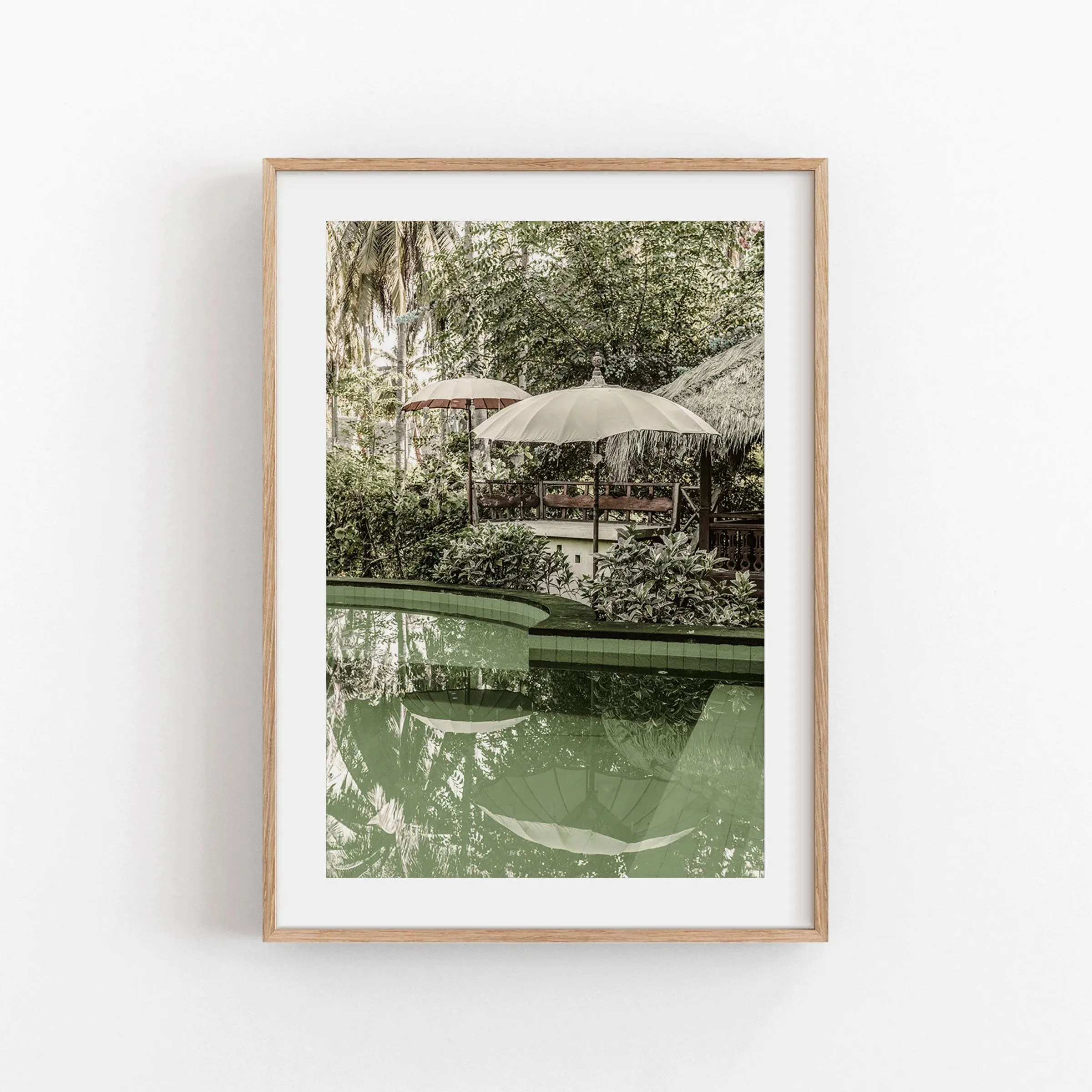 Home Office Bali - Impression sur toile Paysage Asiatique Serein