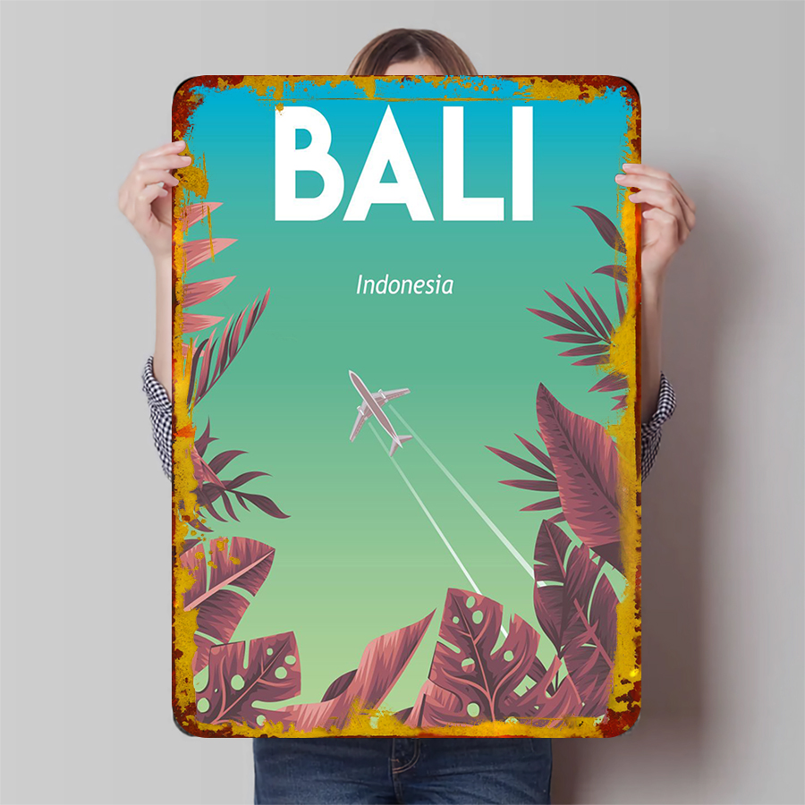 Home Office Bali - Bali indonésie paysage métal mur Art