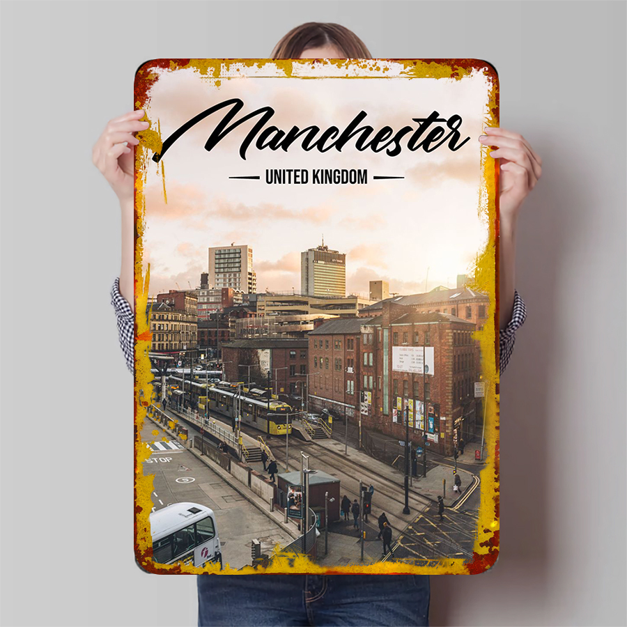Art mural en métal Manchester  - Home Office Of Uk avis et prix