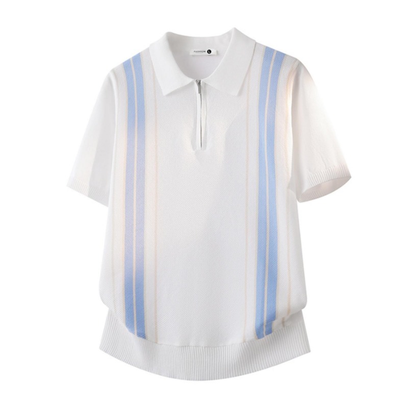 Polo en tricot rayé tendance p - Home Office England avis et prix