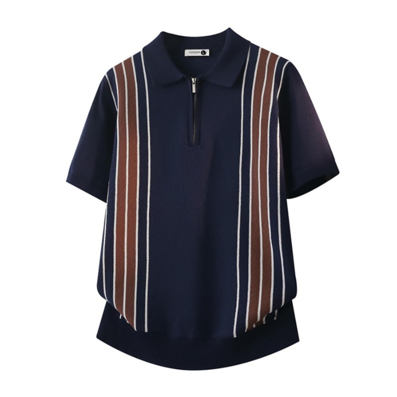 Polo en tricot rayé tendance p - Home Office England avis et prix