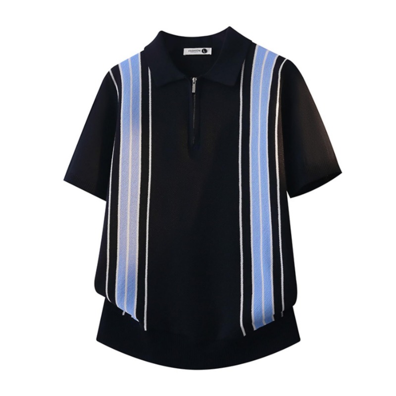 Polo en tricot rayé tendance p - Home Office England avis et prix