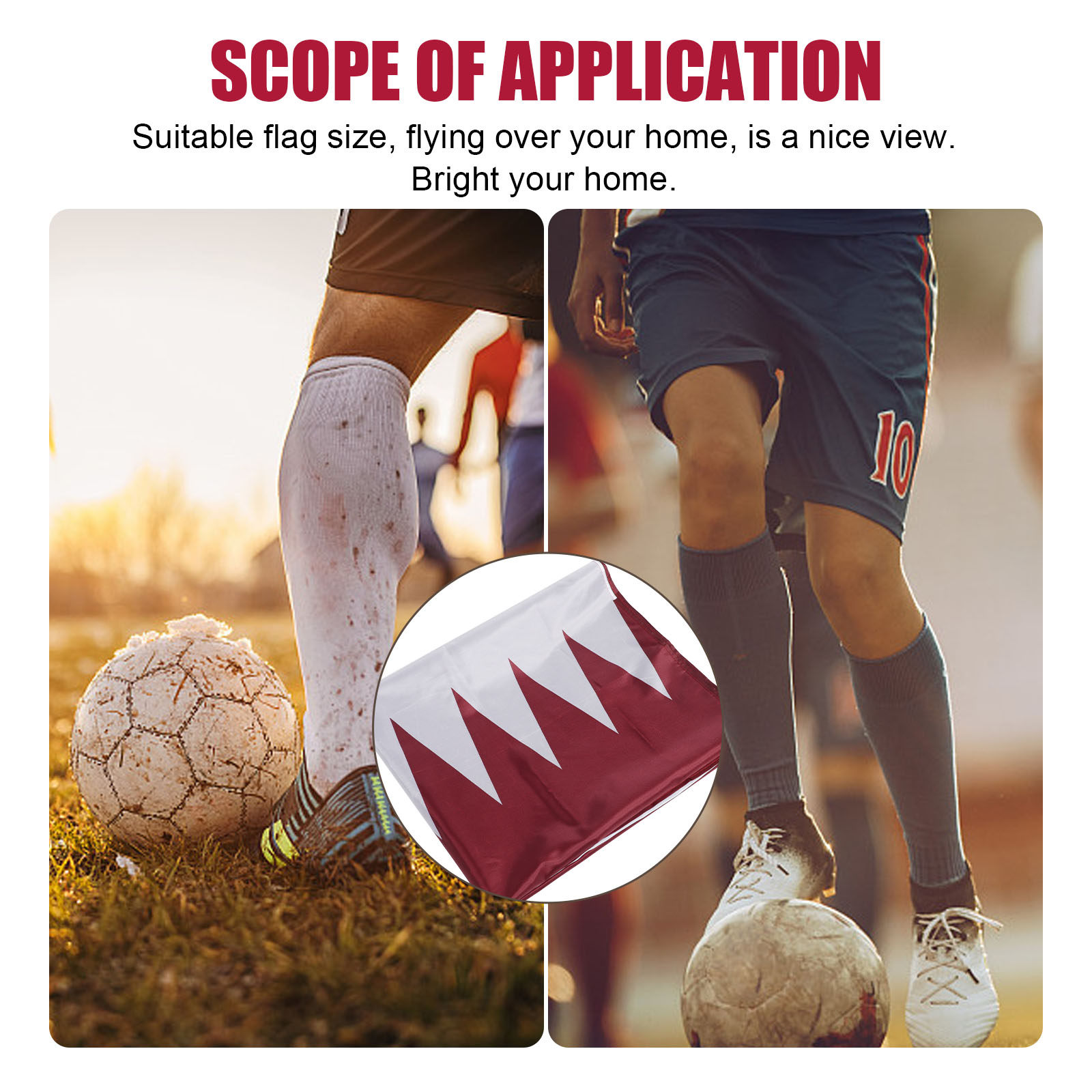 Drapeau national du Qatar en p - Home Office Qatar avis et prix