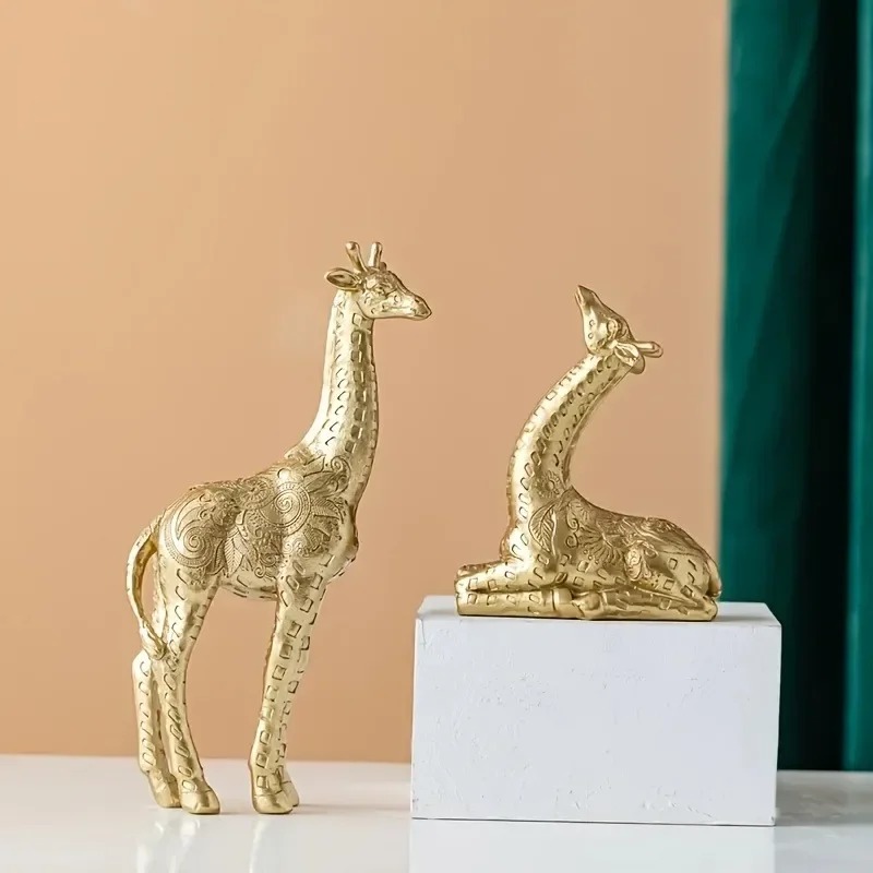 Lot de 2 décorations girafe, s - Home Office With Bookshelves avis et prix