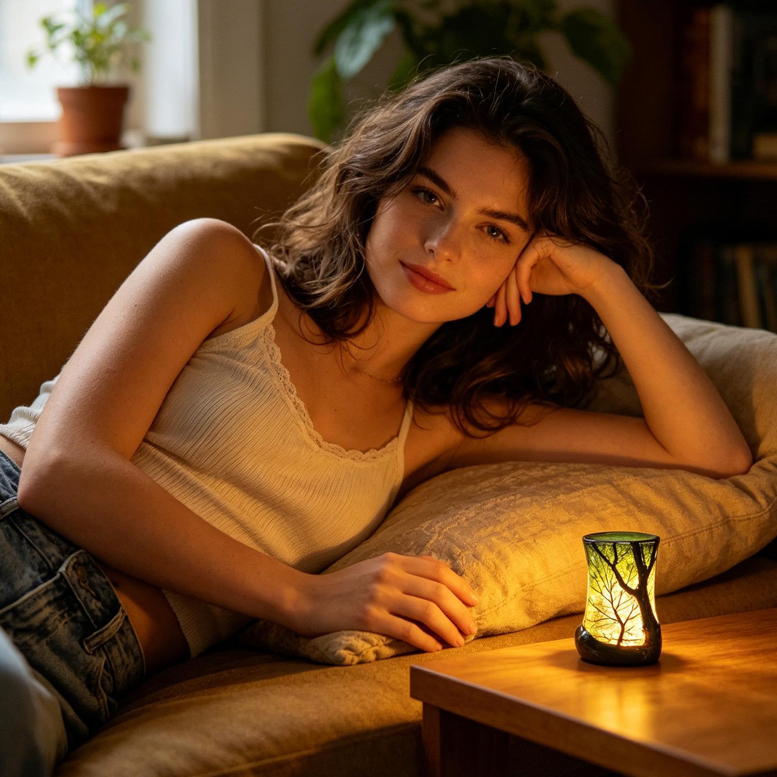 Lampe de chevet, veilleuse for - Home Office With Bookshelves avis et prix