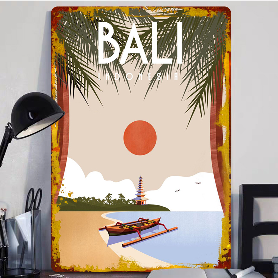 Bali indonésie paysage métal m - Home Office Bali avis et prix