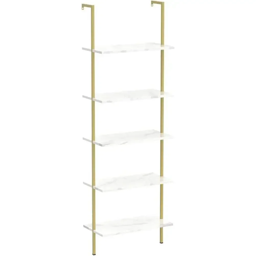 Étagère murale en bois à 5 niv - Home Office With Bookshelves avis et prix
