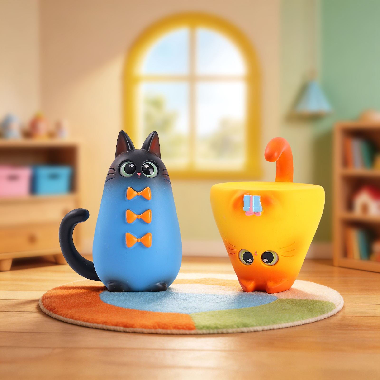 Figurine de chat en résine pou - Home Office Hidden Desk avis et prix