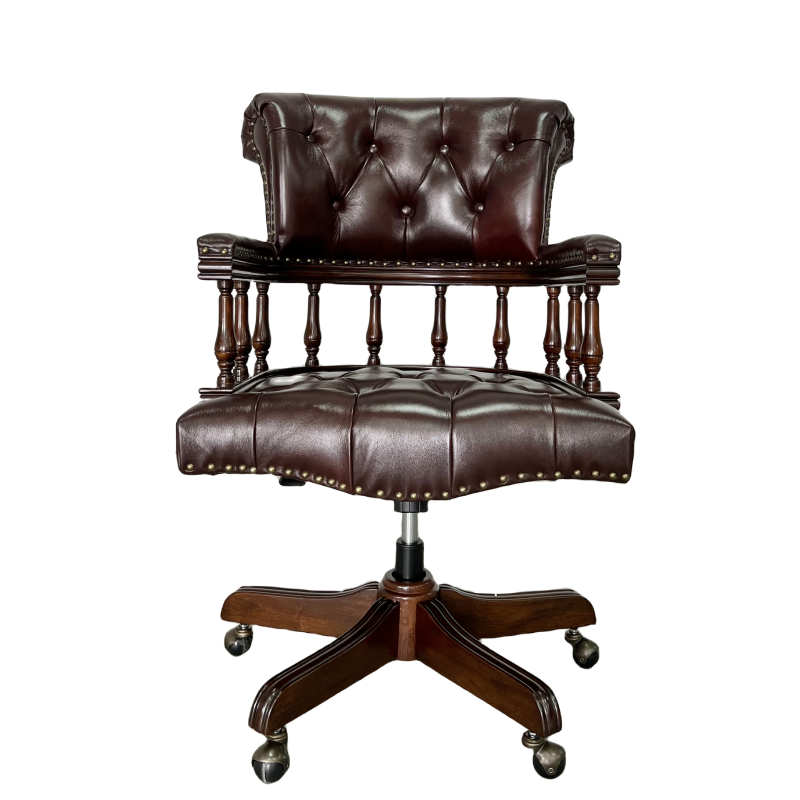 Fauteuil capitaine Chesterfiel - Home Office Of Uk avis et prix