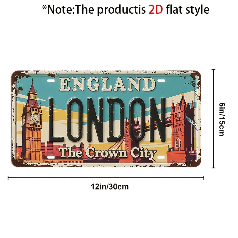 Panneau en étain The Crown Cit - Home Office England avis et prix