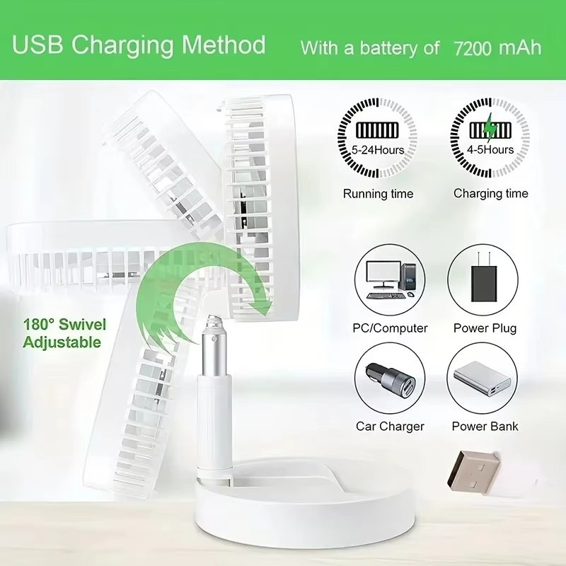 Ventilateur rétractable portab - Usb Desk Fan avis et prix