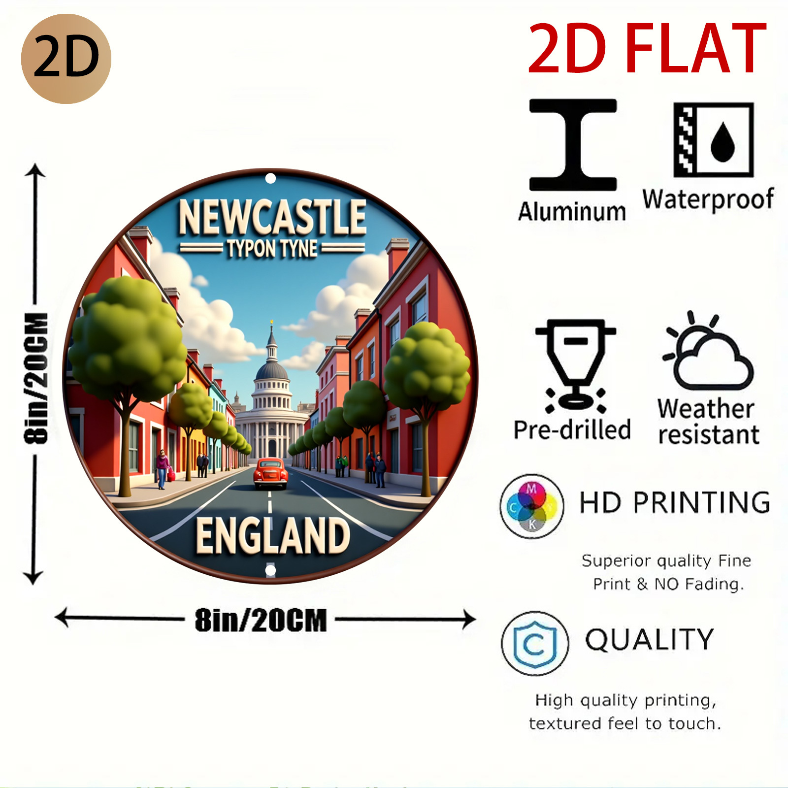 Décoration murale 2D plate, ci - Home Office England avis et prix