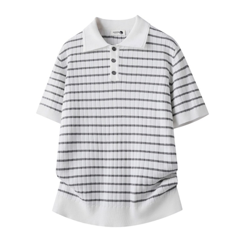 Polo en tricot rayé simple pou - Home Office England avis et prix