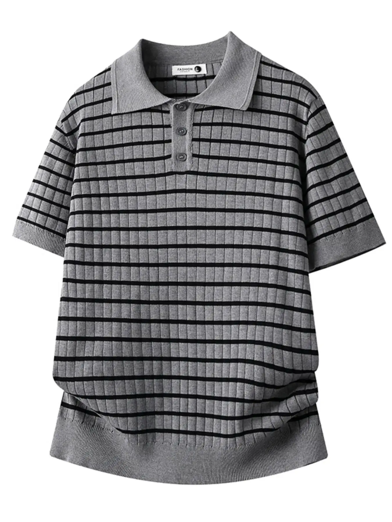 Polo en tricot rayé simple pou - Home Office England avis et prix