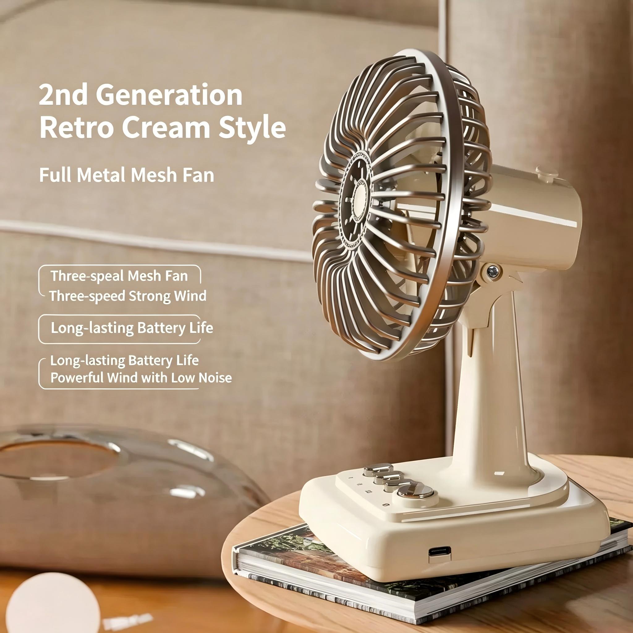 Ventilateur de bureau rétro en - Usb Desk Fan avis et prix