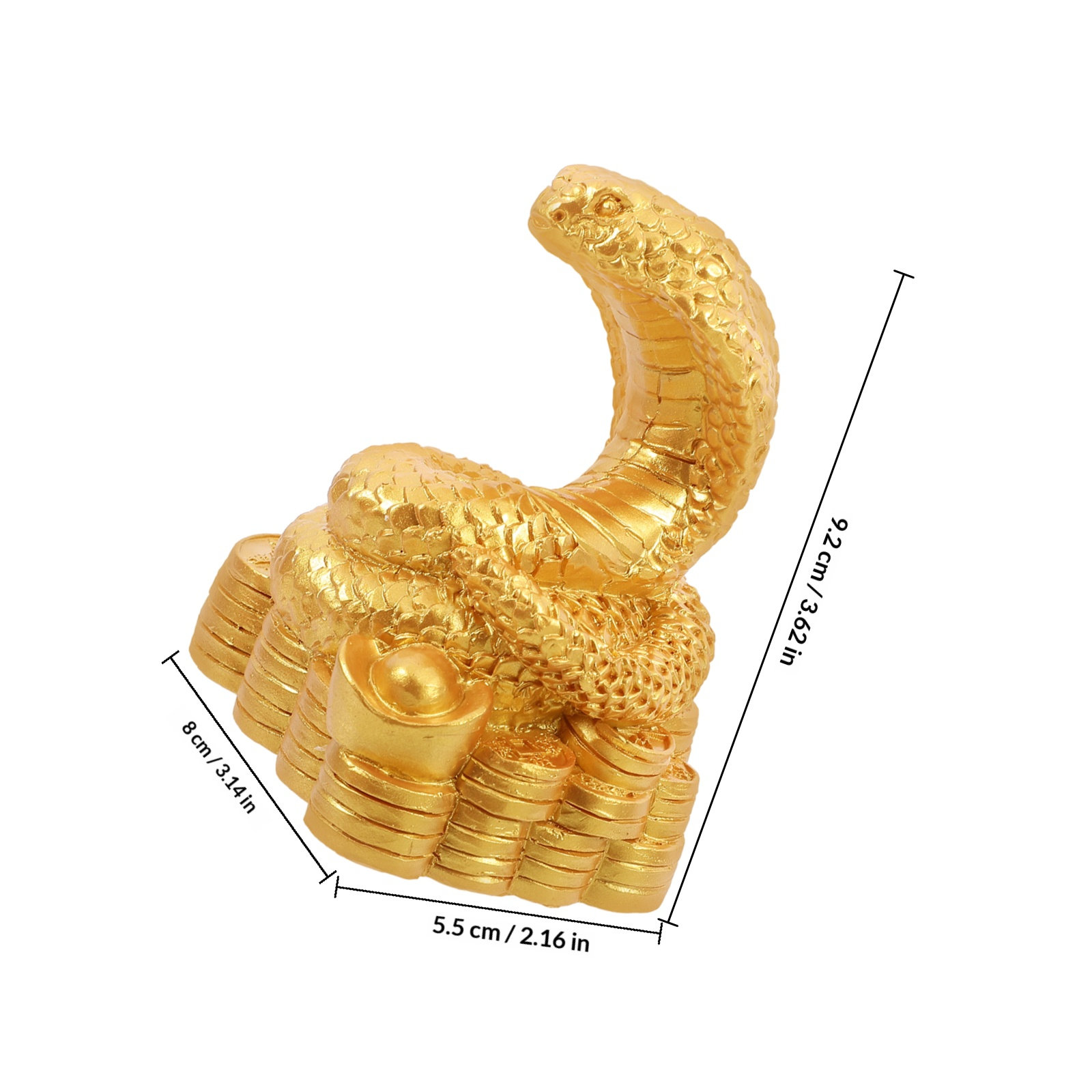 Statue de Serpent en Résine, D - Home Office With Bookshelves avis et prix