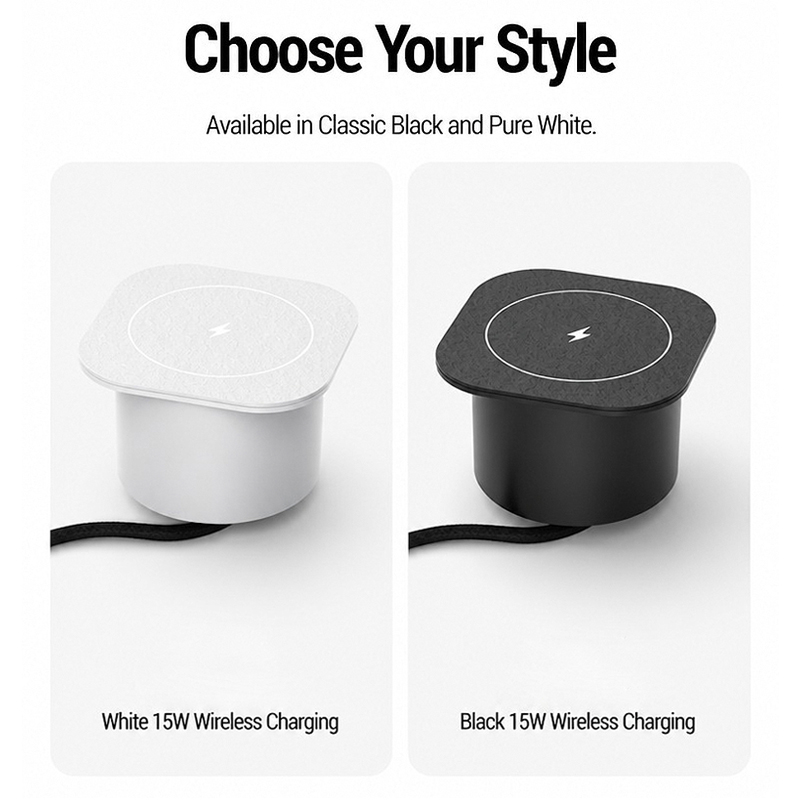 Chargeur sans fil intégré 15W, - Home Office Of Uk avis et prix