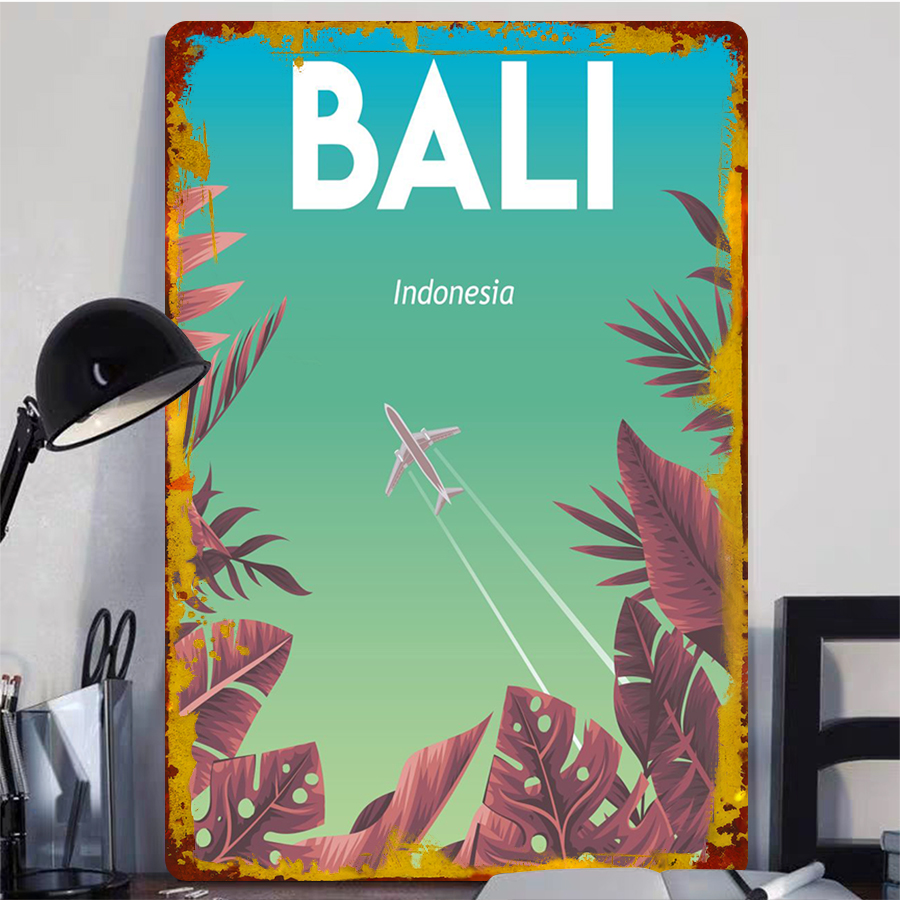 Bali indonésie paysage métal m - Home Office Bali avis et prix